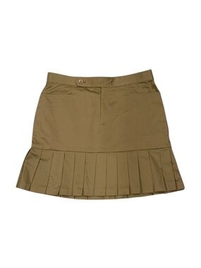 NWOT Ralph Lauren blue label Golf khaki tan pleated skirt 8